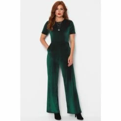 Joe Browns Green Velour Jumpsuit