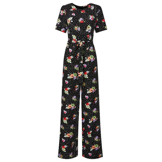 Joe Browns Black Joe's Must Have Printed Jumpsuit 2 Joe Browns Black Joe's Must Have Printed Jumpsuit - Image 2