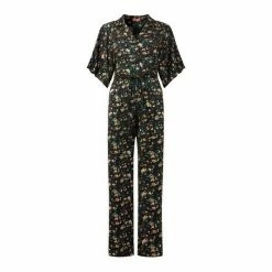 Joe Browns Black Estelle Printed Jumpsuit -Joe Browns shop unnamed file 3800