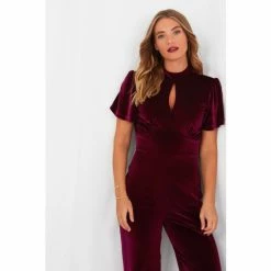 Joe Browns Red Greta Velour Jumpsuit 10 Joe Browns Red Greta Velour Jumpsuit -Joe Browns shop unnamed file 3805