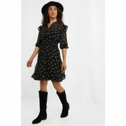 Joe Browns Black Mesh Bee Animal Print Dress