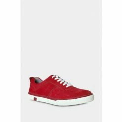 Joe Browns Red Restless Suede Trainers -Joe Browns shop unnamed file 4150