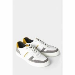 Joe Browns White Standout Lace Up Leather Pumps