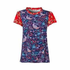 Joe Browns Blue Peacock Shirred Pyjama T-Shirt -Joe Browns shop unnamed file 4244