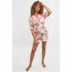 Joe Browns Pink Boutique Tiger Print PJ Short -Joe Browns shop unnamed file 4251