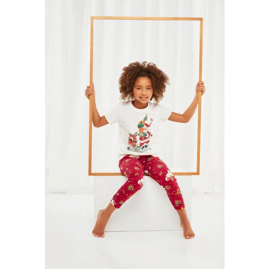 Joe Browns Cream Festive Family Pj Set 1 Joe Browns Cream Festive Family Pj Set