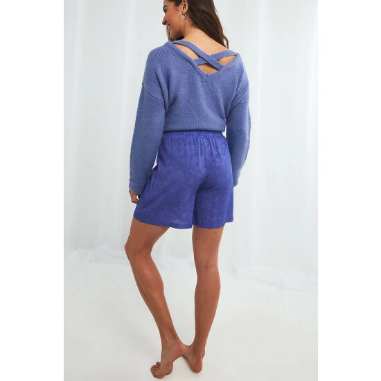 Joe Browns Blue Blue Floral Shorts 2 Joe Browns Blue Blue Floral Shorts - Image 2