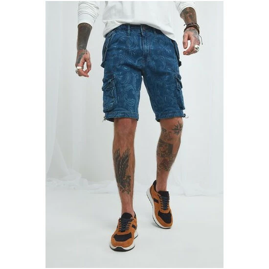 Joe Browns Blue Perfect Paisley Shorts 5 Joe Browns Blue Perfect Paisley Shorts - Image 5