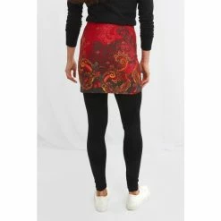 Joe Browns Red Paisley Floral Border Print Style Skirt With Leggings -Joe Browns shop unnamed file 4380