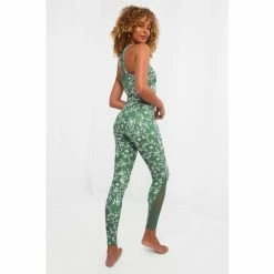 Joe Browns Green Comfy Floral Print Gym Leggings -Joe Browns shop unnamed file 4389