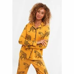 Joe Browns Yellow Captivating Tiger Boutique PJ Top