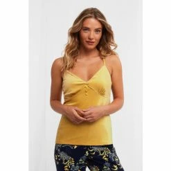 Joe Browns Gold Luxury Gold Cami Boutique Top