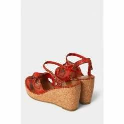 Joe Browns Red Sweet Georgia Wedge Sandal -Joe Browns shop unnamed file 4439