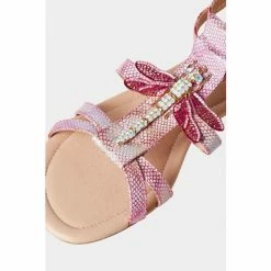 Joe Browns Pink Shimmering Dragonfly Sandals -Joe Browns shop unnamed file 4444