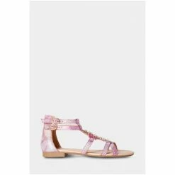 Joe Browns Pink Shimmering Dragonfly Sandals -Joe Browns shop unnamed file 4445