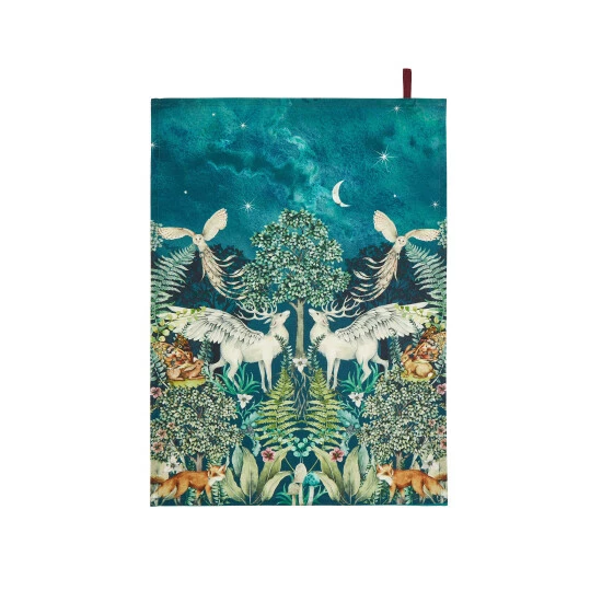 Joe Browns Black Set Of 3 Fabulous Forest Tea Towels 2 Joe Browns Black Set Of 3 Fabulous Forest Tea Towels - Image 2