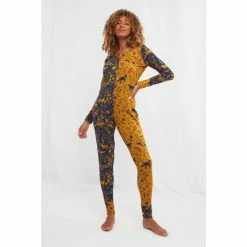 Joe Browns Yellow Foxy Florals Animal Print All In One