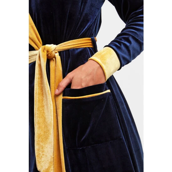 Joe Browns Blue Tantalizing Toile Boutique Robe 4 Joe Browns Blue Tantalizing Toile Boutique Robe - Image 4