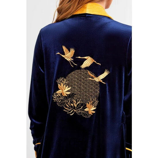 Joe Browns Blue Tantalizing Toile Boutique Robe 5 Joe Browns Blue Tantalizing Toile Boutique Robe - Image 5