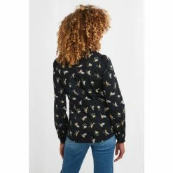Joe Browns Black V Neck Animal Print Blouse -Joe Browns shop unnamed file 734